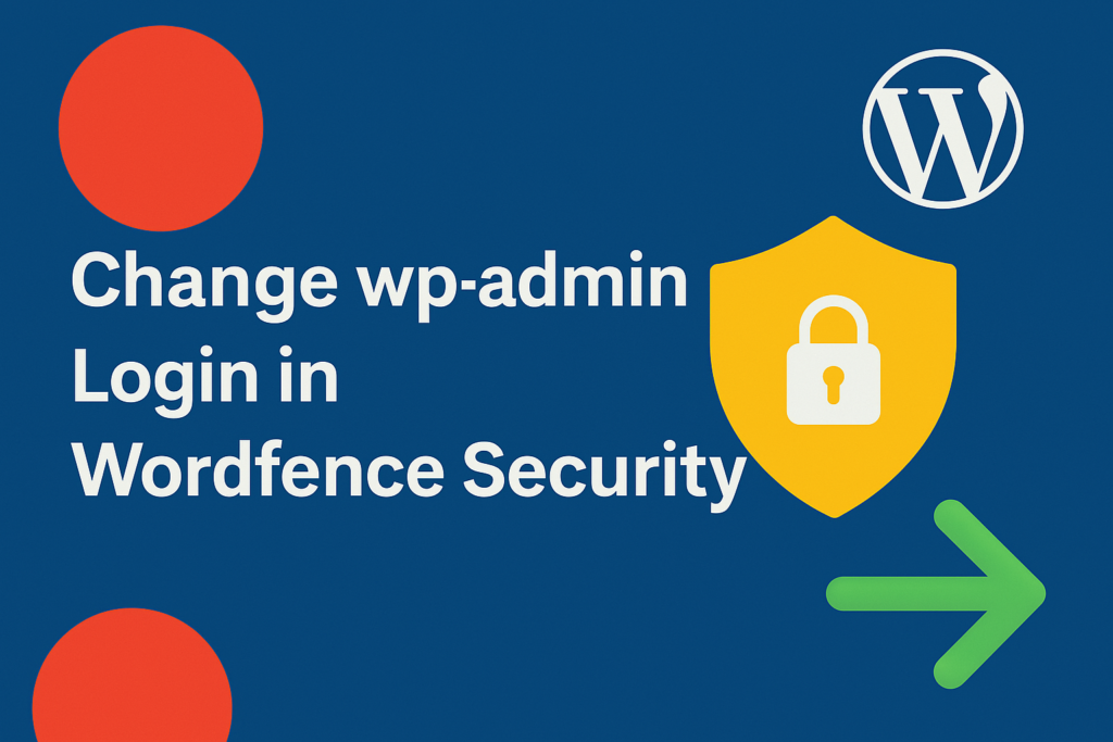 change wp-admin login in wordfence security free
