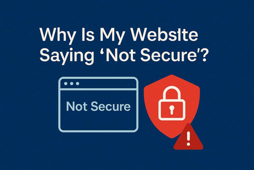 why does my website say not secure